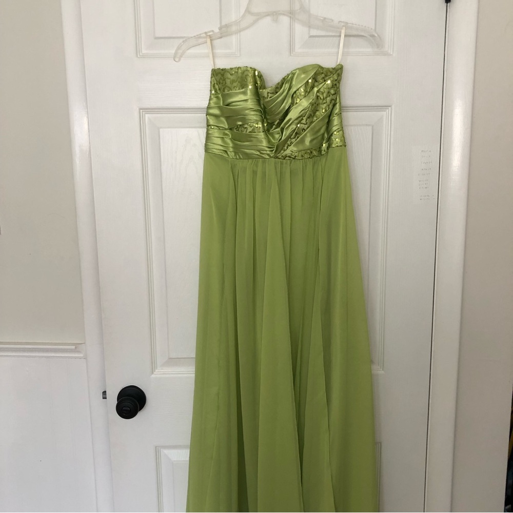 Jessica McClintock Strapless Sequin Gown